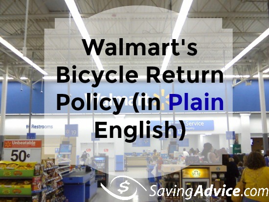 Walmart's Bicycle Return Policy (in 