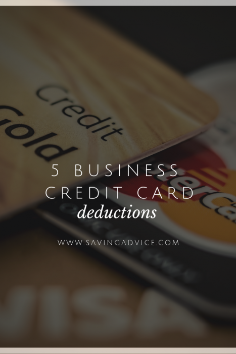 Business credit card deductions