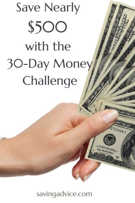 Save Nearly $500 with the 30-Day Money Challenge - SavingAdvice