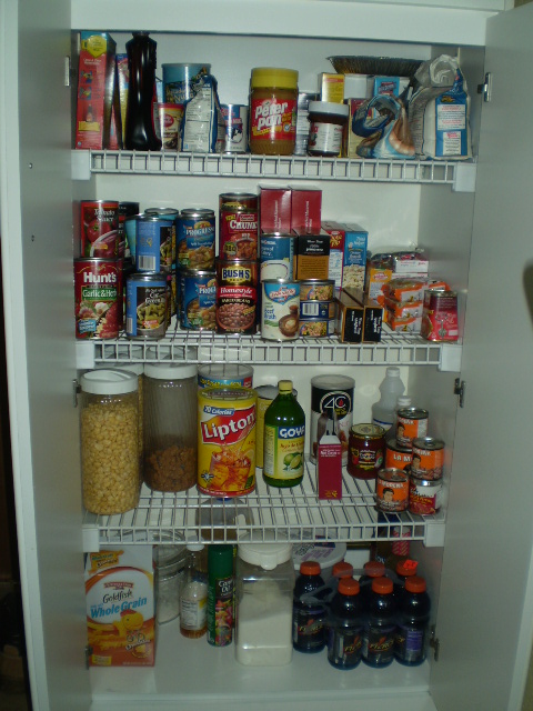 Pantry storage for bulk foods. 