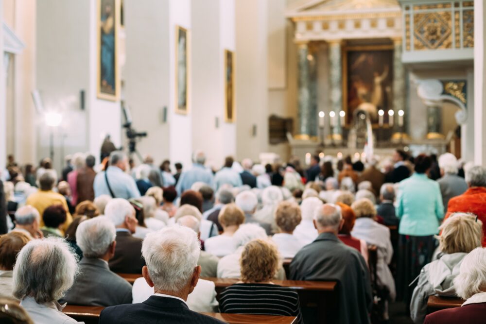 Church attendance is down due to religion losing influence on society