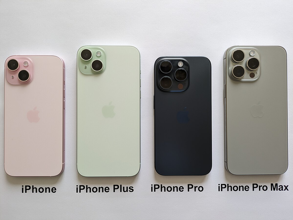 iPhone 15 series of products