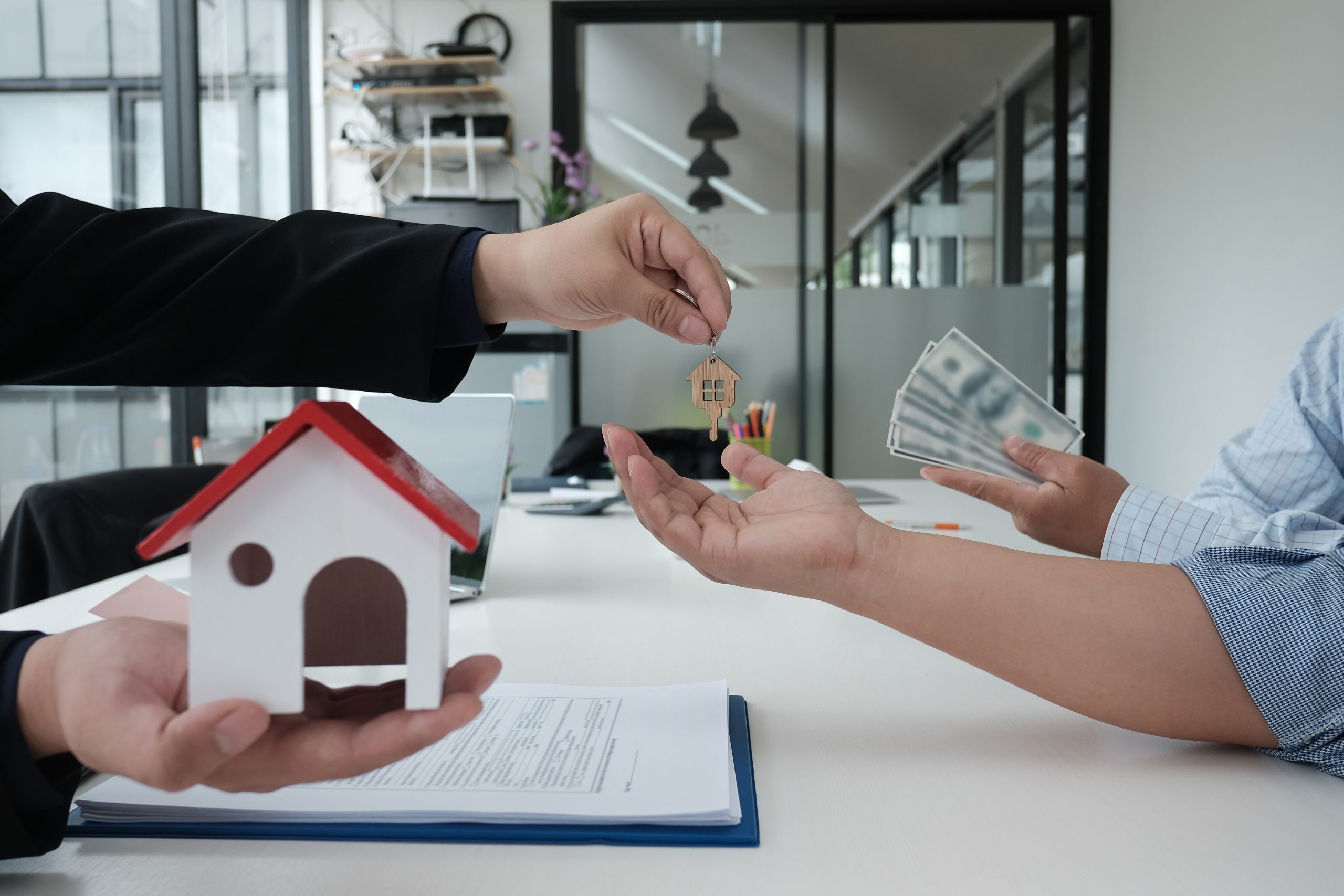 handing over the keys to first-time homebuyers 