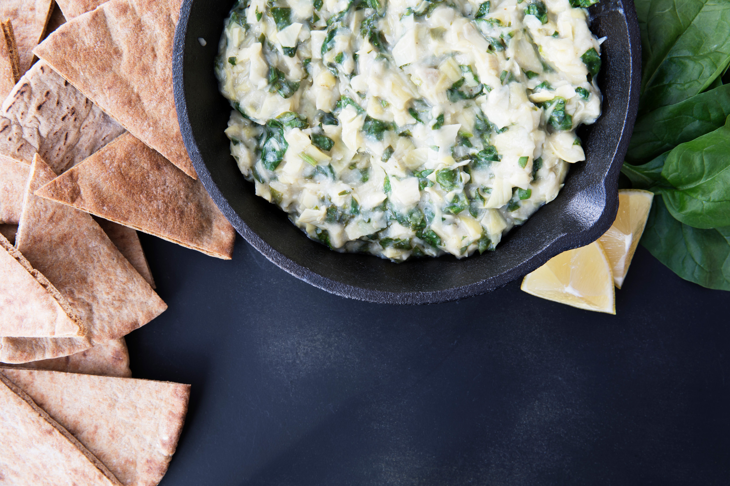 Spinach and artichoke dip super bowl Sunday food