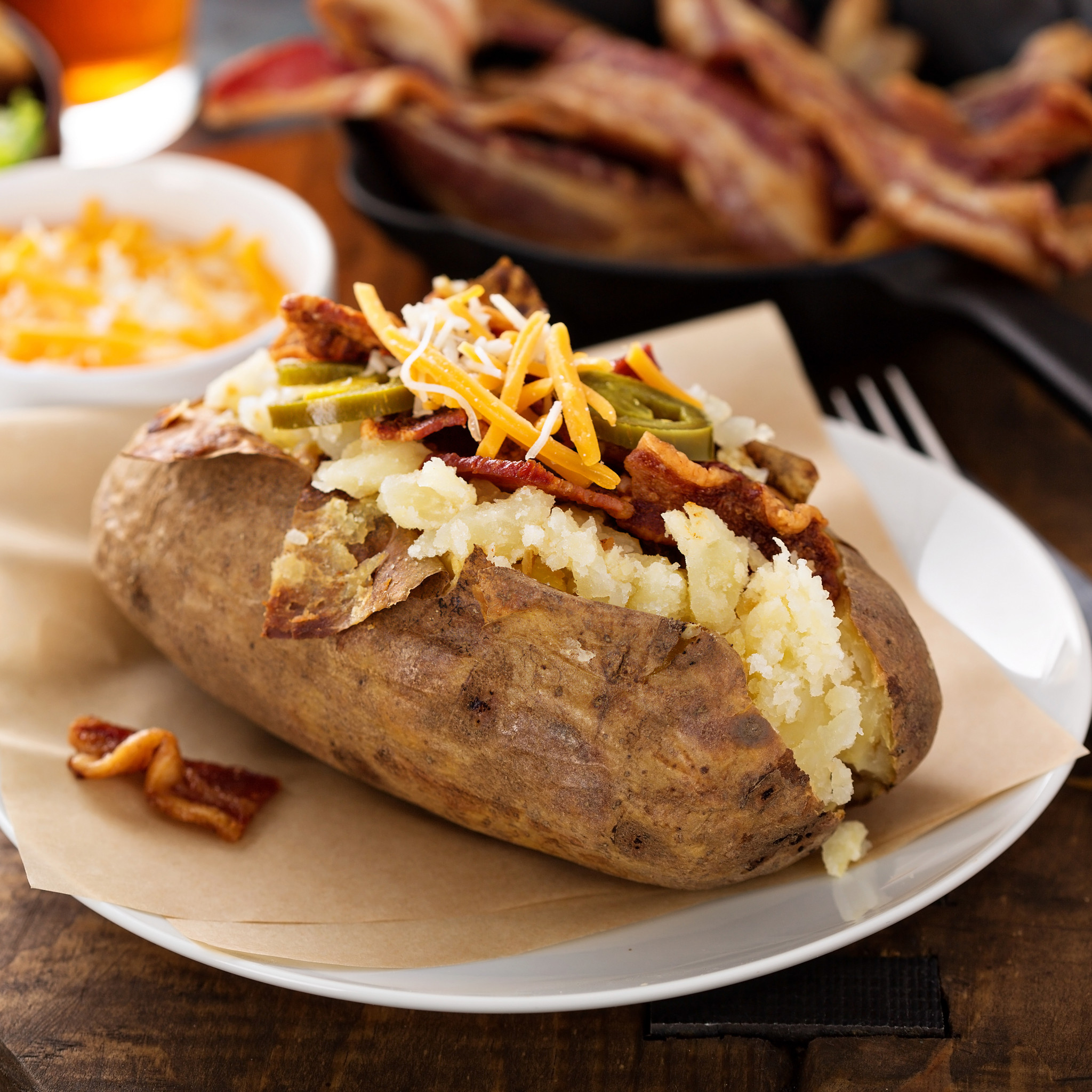 Loaded baked potato bar