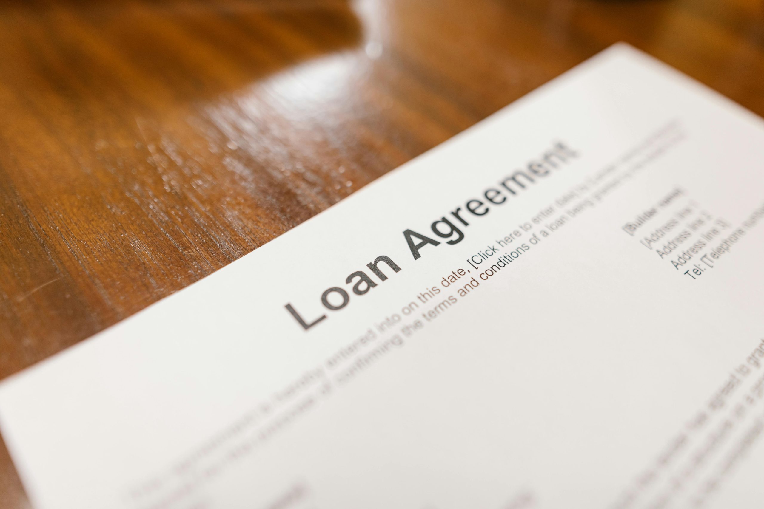 Create a loan agreement when you borrow money from friends